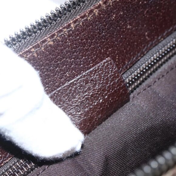 GUCCI GG Canvas Shoulder Bag Beige Silver 114273 Auth 146694 - Picture 11 of 16